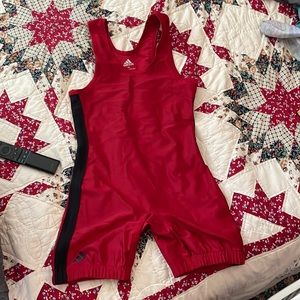 Boys Adidas wrestling singlet
